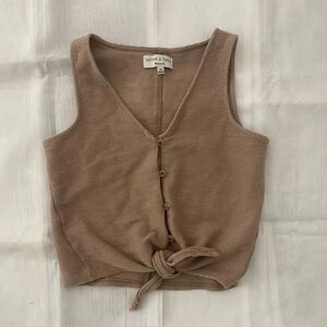 Vintage button up cardigan vest